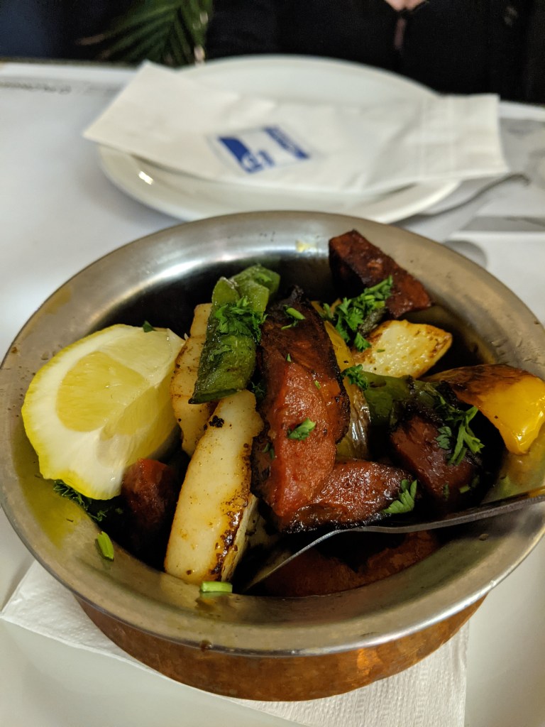 Calamari with chorizo, Ô Plongeoir, St. Martin, SXM