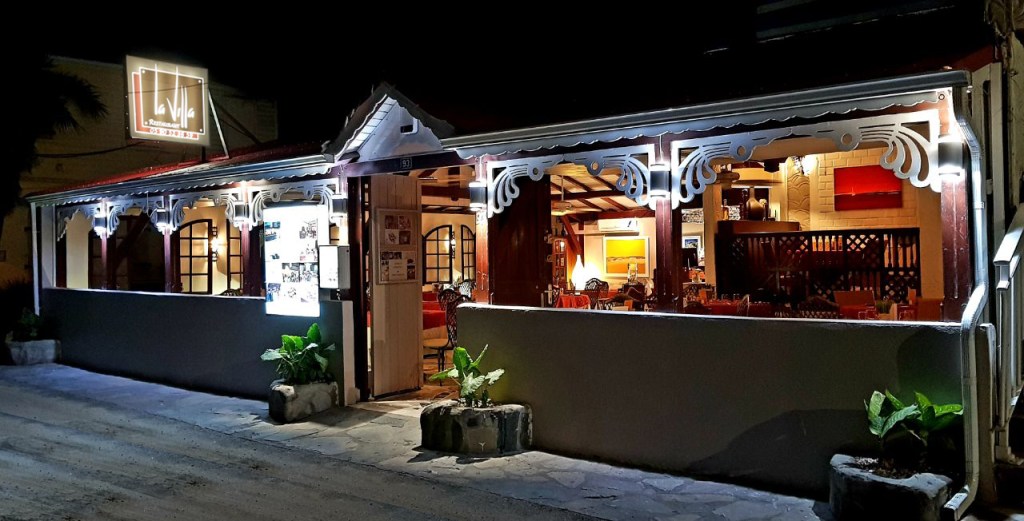 View of the restaurant La Villa, St. Martin SXM