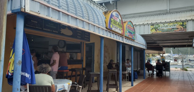 Table view of Le Sous-marin, St. Martin SXM