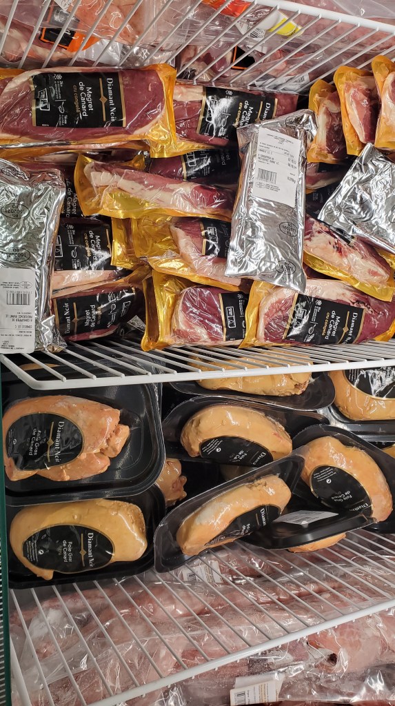 Magret de canard and foie gras