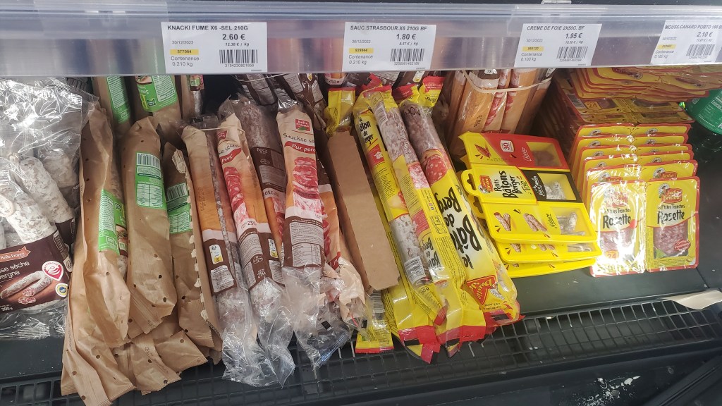 variety of saucisson at Cadisco